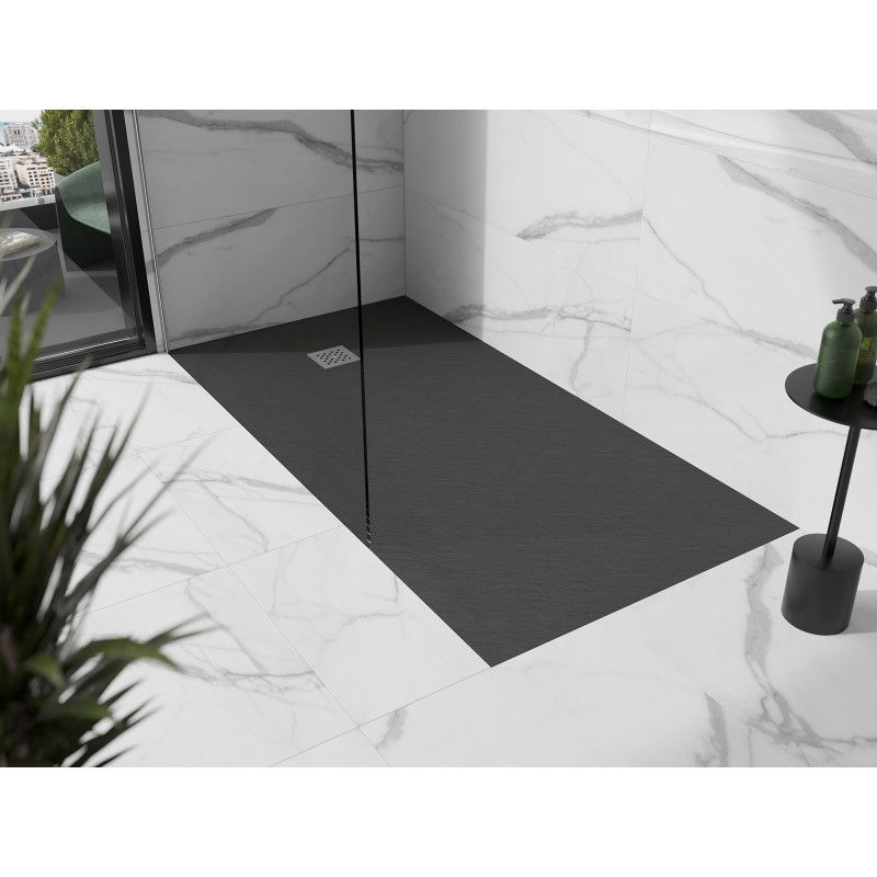 Brodzik prostokątny Mexen Stone+ antracyt 160x100 cm 1 szt.