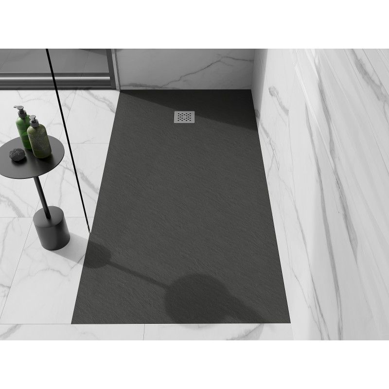 Brodzik prostokątny Mexen Stone+ antracyt 160x100 cm 1 szt.