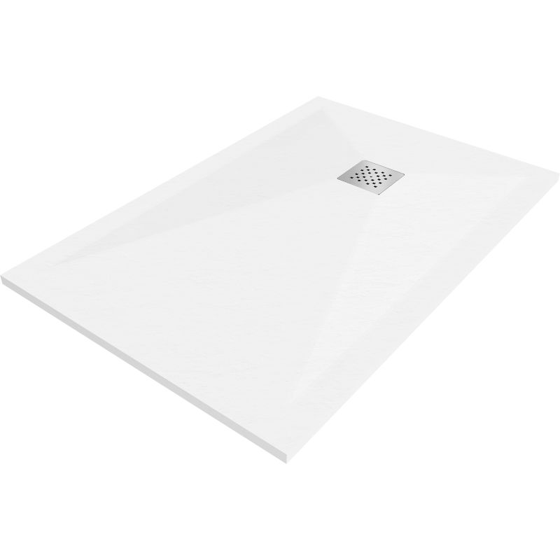 Brodzik prostokątny Mexen Stone+ biały 100x80 cm 1 szt.