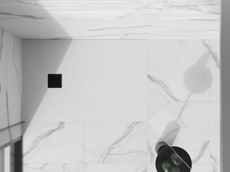 Brodzik prostokątny Mexen Stone+ biały 100x80 cm  44108010-B 1 szt.
