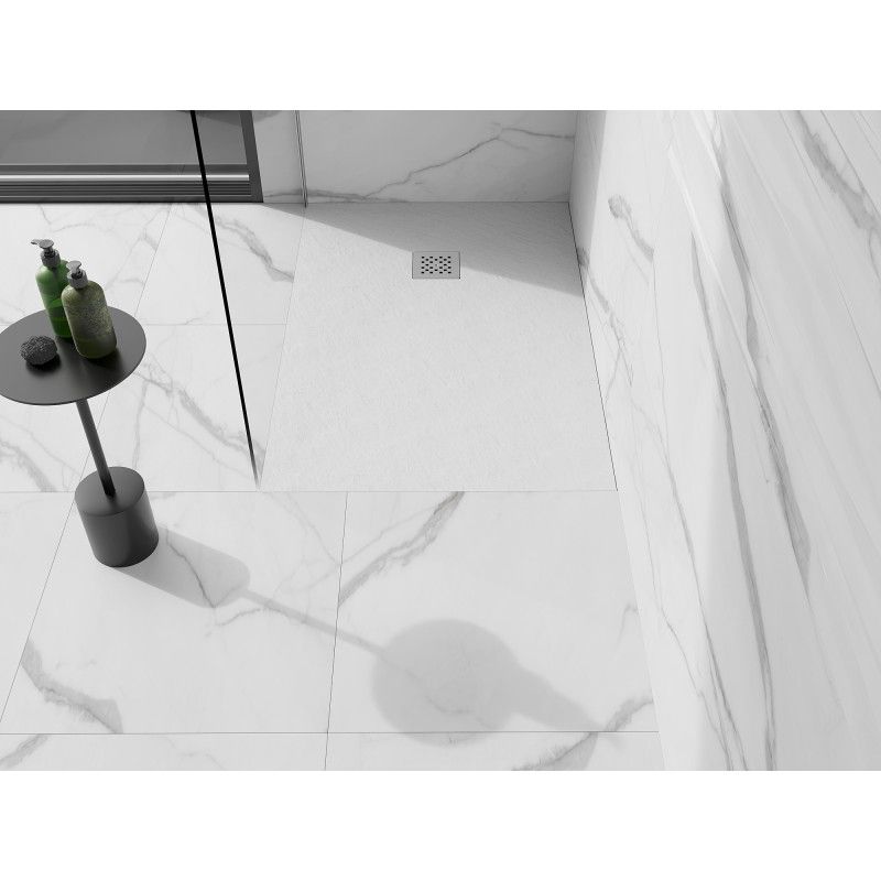 Brodzik prostokątny Mexen Stone+ biały 100x90 cm 1 szt.