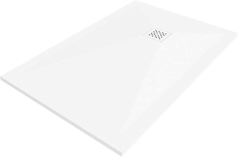Brodzik prostokątny Mexen Stone+ biały 130 x 70 cm 1 szt.