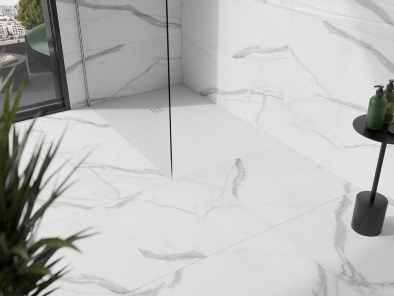 Brodzik prostokątny Mexen Stone+ biały 130 x 70 cm 1 szt.