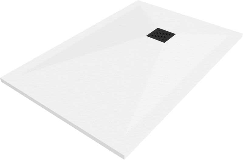 Brodzik prostokątny Mexen Stone+ biały 140x100 cm 1 szt.