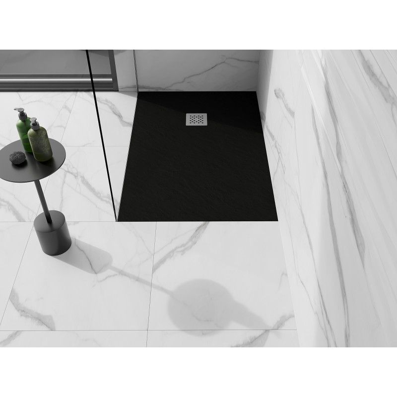 Brodzik prostokątny Mexen Stone+ czarny 130 x 90 cm 1 szt.