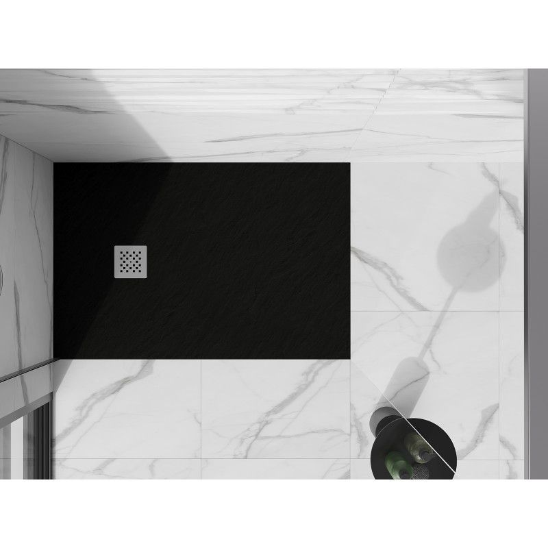 Brodzik prostokątny Mexen Stone+ czarny 130 x 90 cm 1 szt.