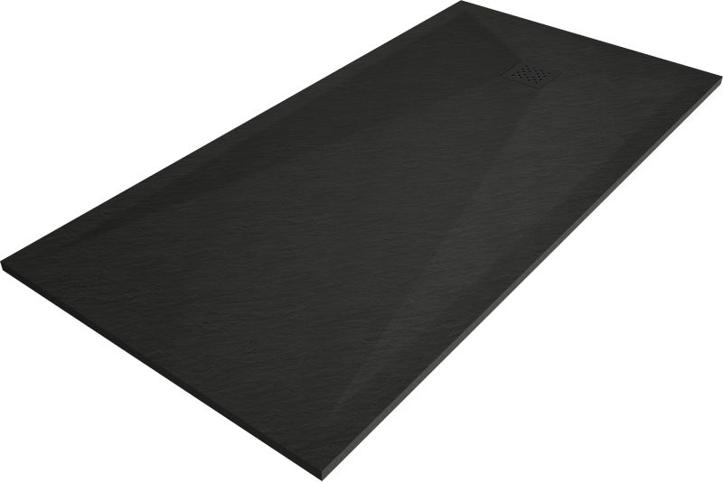 Brodzik prostokątny Mexen Stone+ czarny 160x70 cm  44707016-B 1 szt.