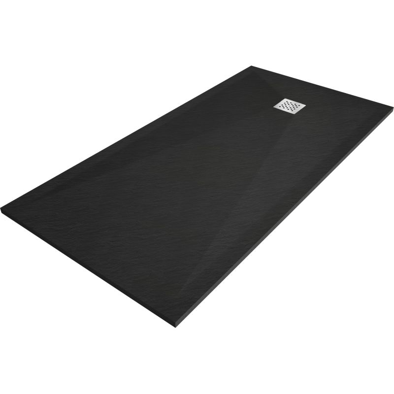 Brodzik prostokątny Mexen Stone+ czarny 180 x 100 cm 1 szt.