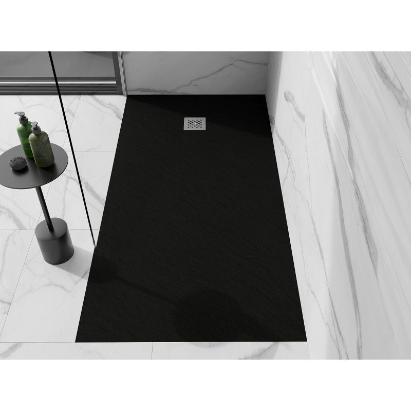 Brodzik prostokątny Mexen Stone+ czarny 180 x 100 cm 1 szt.