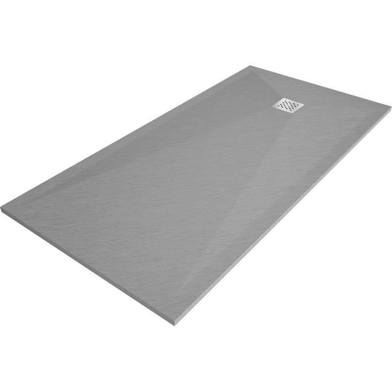 Brodzik prostokątny Mexen Stone+ szary-beton 160x90 cm 1 szt.