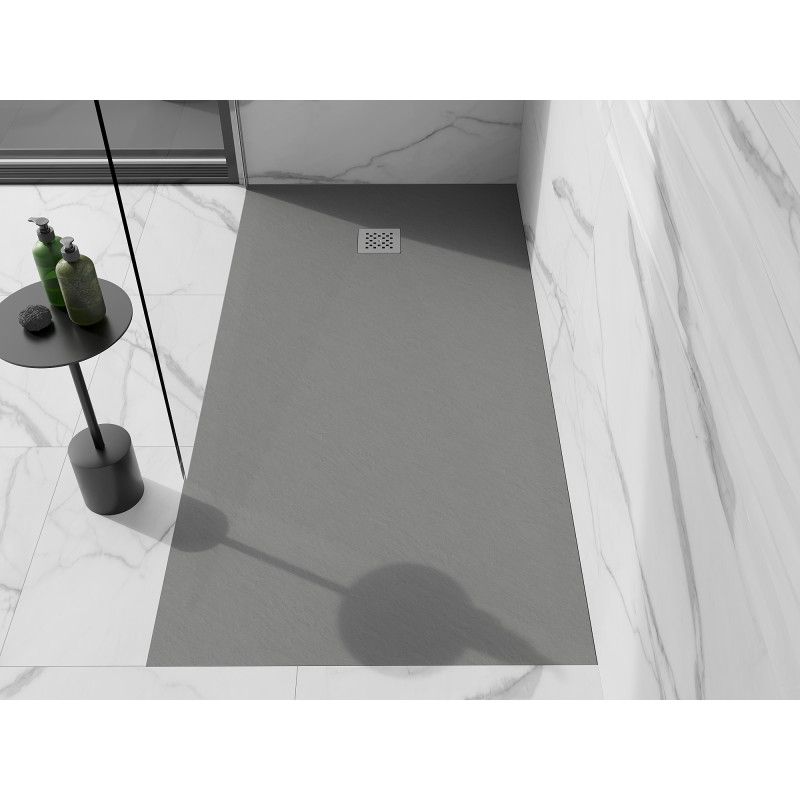 Brodzik prostokątny Mexen Stone+ szary-beton 160x90 cm 1 szt.