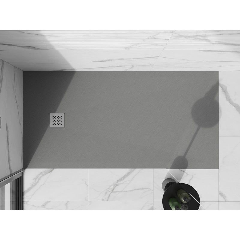 Brodzik prostokątny Mexen Stone+ szary-beton 160x90 cm 1 szt.