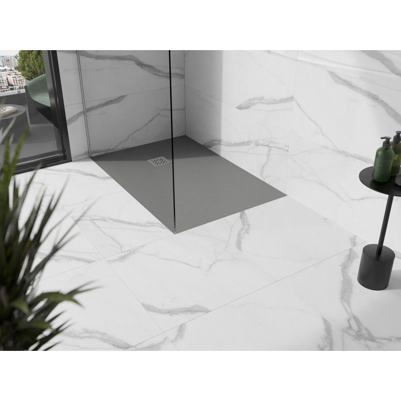 Brodzik prostokątny Mexen Stone+ szary-beton 90 x 80 cm 1 szt.