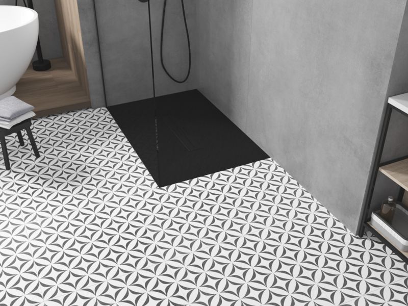 Brodzik prostokątny Mexen Toro czarny 100 x 90 cm 1 szt.