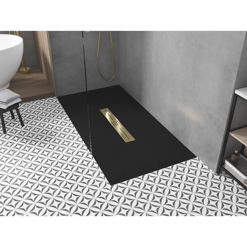 Brodzik prostokątny Mexen Toro czarny 150x80 cm  43708015-G 1 szt.