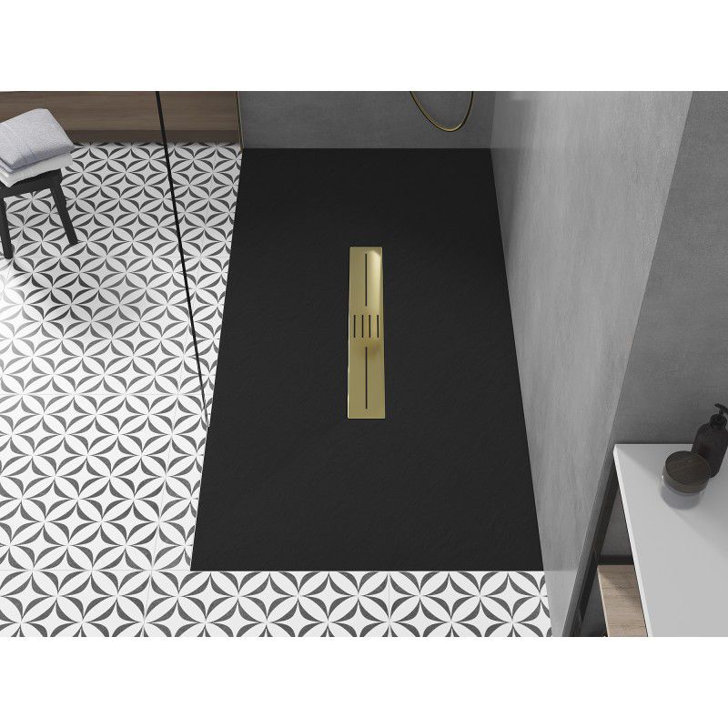 Brodzik prostokątny Mexen Toro czarny 200x70 cm  43707020-G 1 szt.