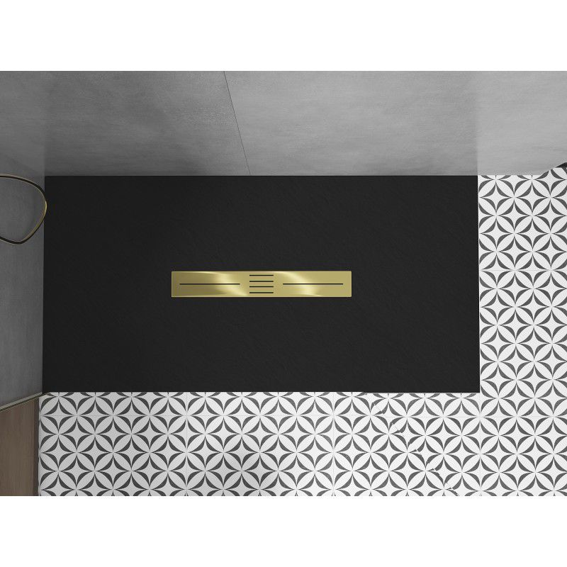 Brodzik prostokątny Mexen Toro czarny 200x70 cm  43707020-G 1 szt.