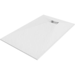 Brodzik prostokątny SMC Mexen Hugo 140 x 70 cm biały maskownica inox 1 szt.