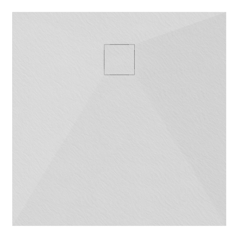 Brodzik prysznicowy SEVANTE STONE kwadratowy 80x80 biały z syfonem 1 szt.