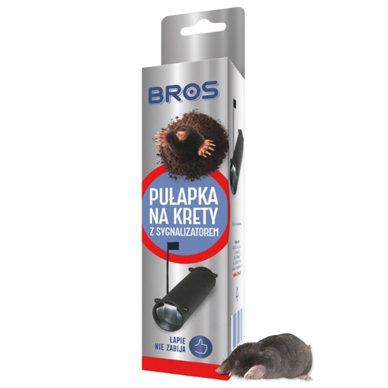 Bros Pułapka Na Krety Z Sygnalizatorem Żywołapka Skutecznie Łapie 1 szt