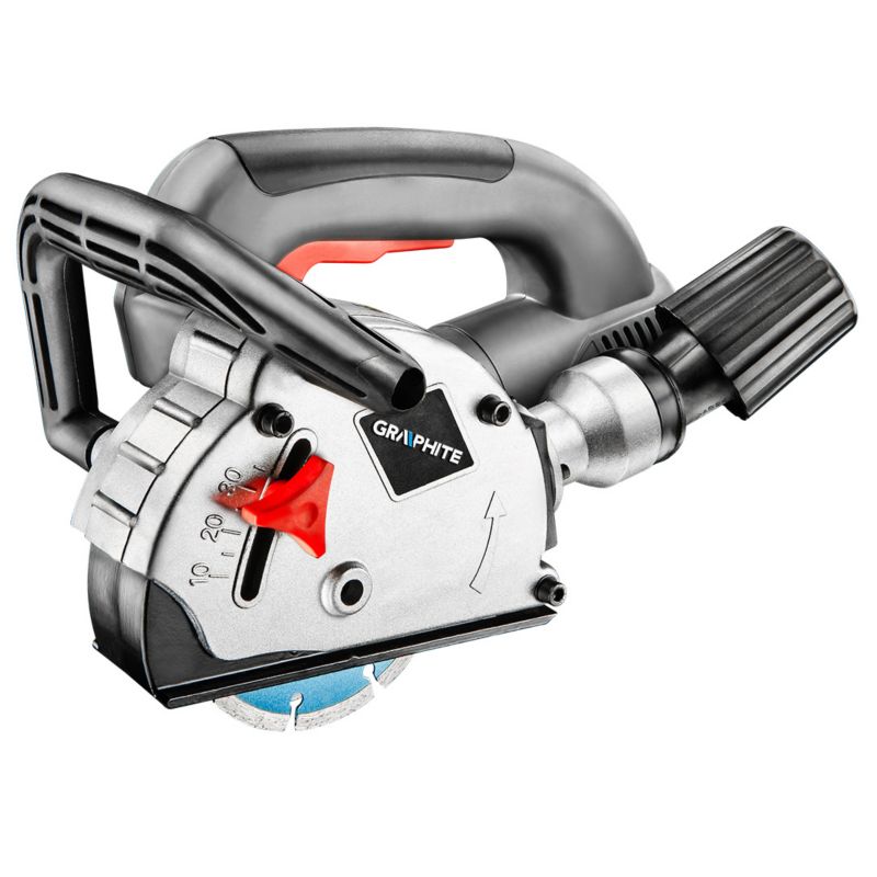 Bruzdownica GRAPHITE 1320W, tarcza 125 x 22.2 mm, walizka 1 szt