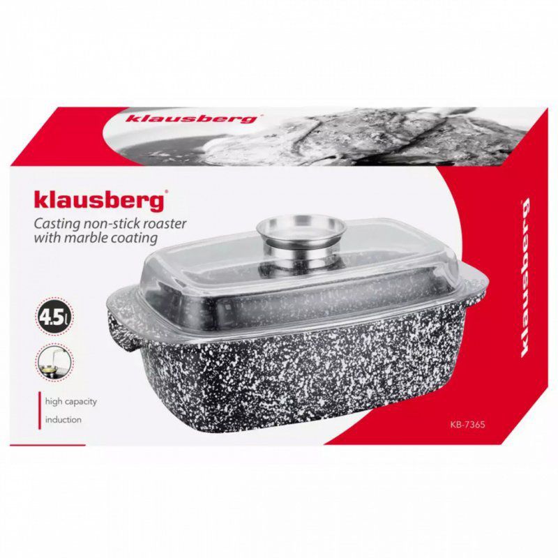 Brytfanna ceramiczna 32 cm z pokrywą Klausberg kb-7365 1szt