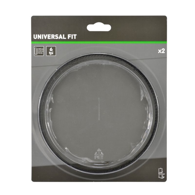 Brzeszczot do pilarki taśmowej Universal 1575 x 6,35 mm 6 TPI 2 szt.