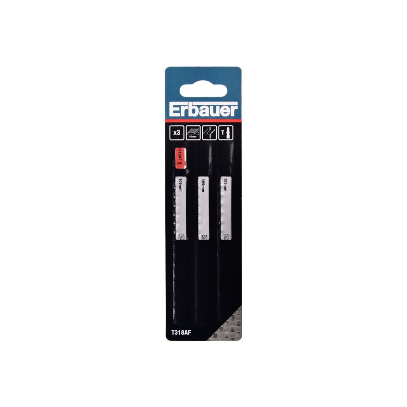 Brzeszczot T do metalu Erbauer 1 - 3 mm 3 szt.
