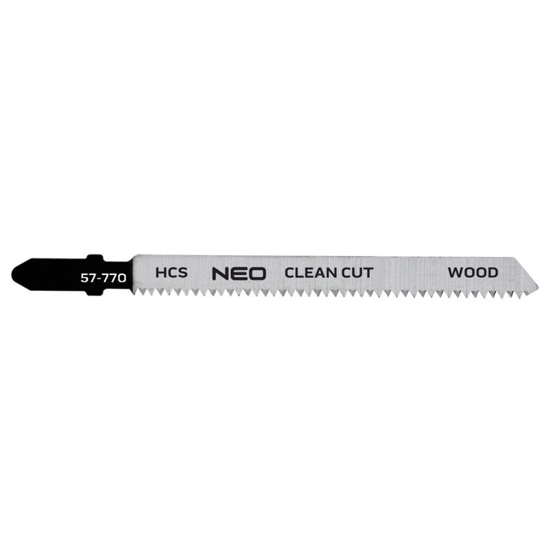 Brzeszczoty do wyrzynarki NEO TOOLS, 15TPI, HCS, uchwyt typu T, 2 szt., czyste cięcie 1 kpl