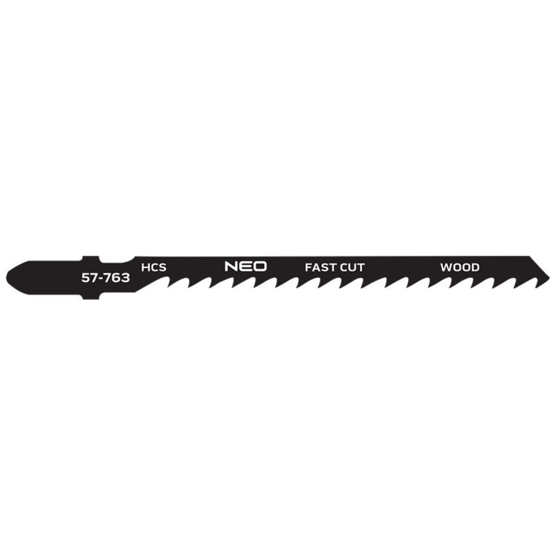 Brzeszczoty do wyrzynarki NEO TOOLS, 6TPI, HCS, uchwyt typu T, 2 szt., cięcie krzywoliniowe 1 kpl