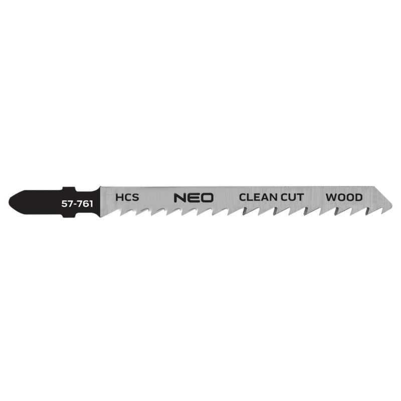 Brzeszczoty do wyrzynarki NEO TOOLS, 6TPI, HCS, uchwyt typu T, 2 szt., czyste cięcie 1 kpl