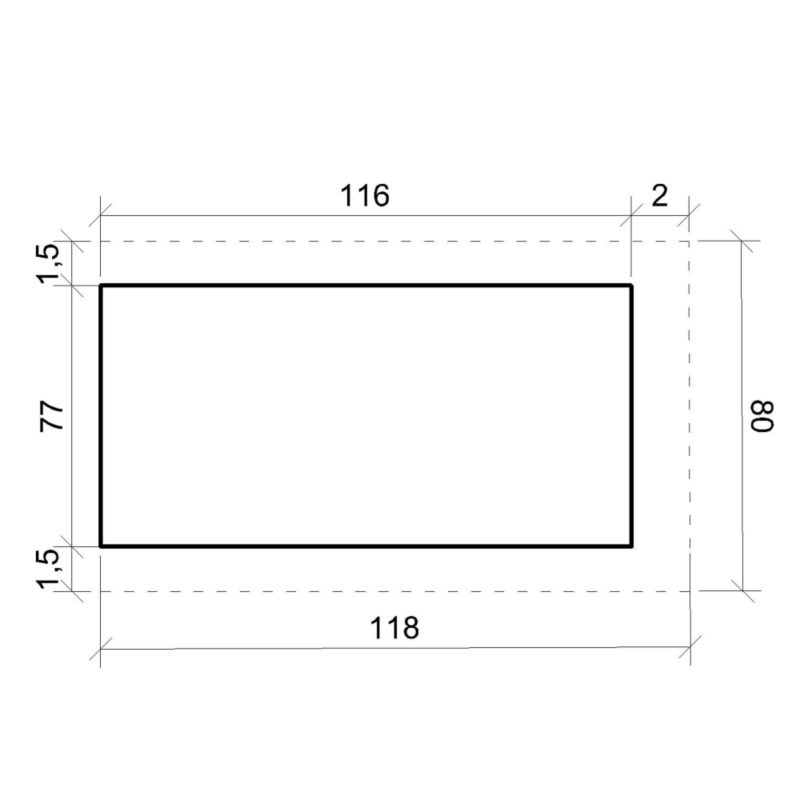 Buda dla psa LP SmartSide Timbela M972-1 80x118xH94 cm domek dla dużych ras psów 1 szt.