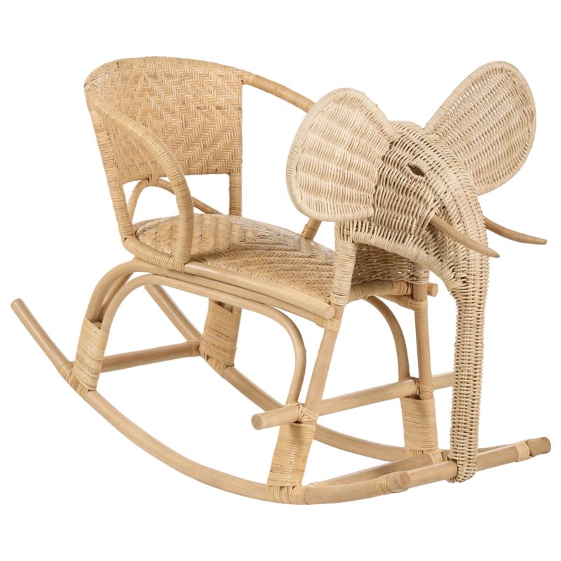 Bujak na biegunach Słoń Ampollino Rattan Naturalny 1 szt.