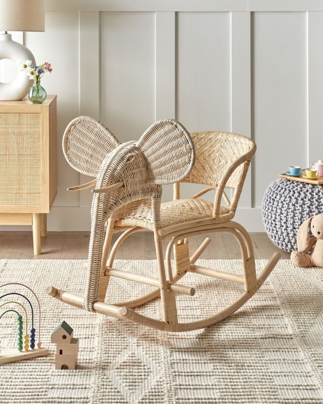 Bujak na biegunach Słoń Ampollino Rattan Naturalny 1 szt.