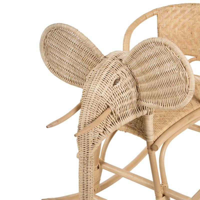 Bujak na biegunach Słoń Ampollino Rattan Naturalny 1 szt.