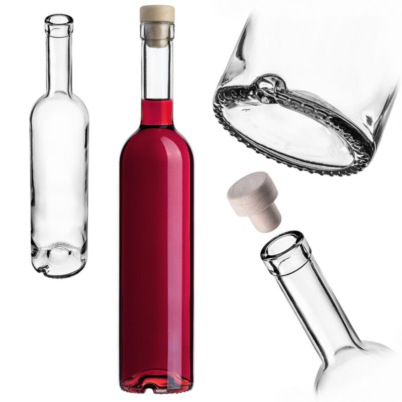 Butelka KADAX 500ml z korkiem syntetycznym 1 szt.