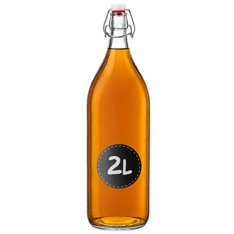 Butelka KADAX Szklana 2L Na Nalewkę Sok Wino Z Korkiem 1 szt.