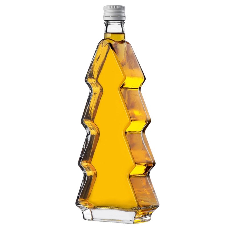 Butelka KADAX szklana choinka 500ml z biała zakrętką 1 szt.