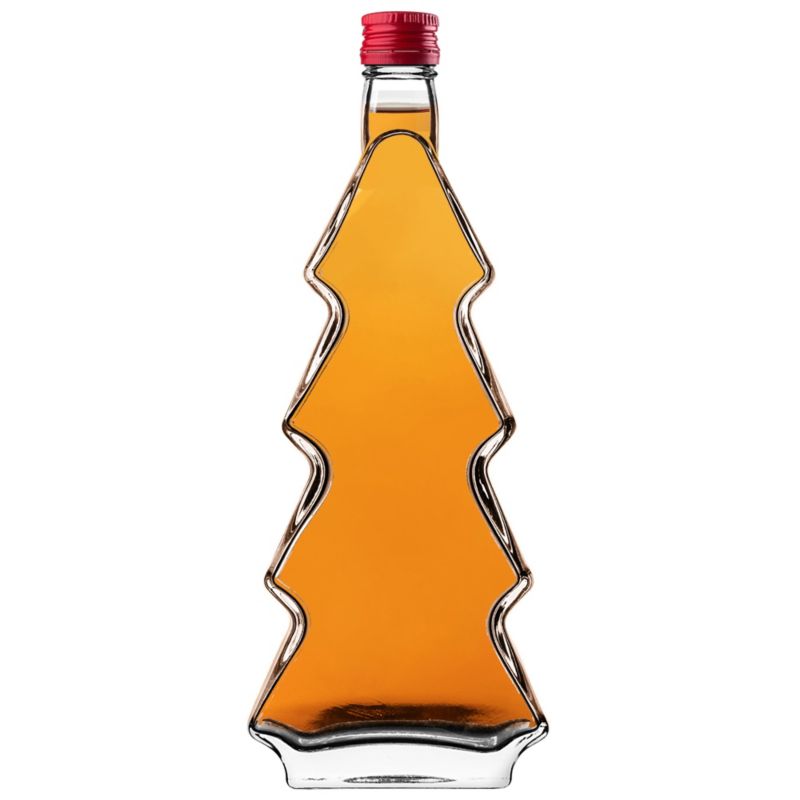 Butelka KADAX szklana choinka 500ml z czerwoną zakrętką 1 szt.