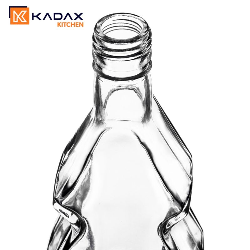 Butelka KADAX szklana choinka 500ml z czerwoną zakrętką 1 szt.