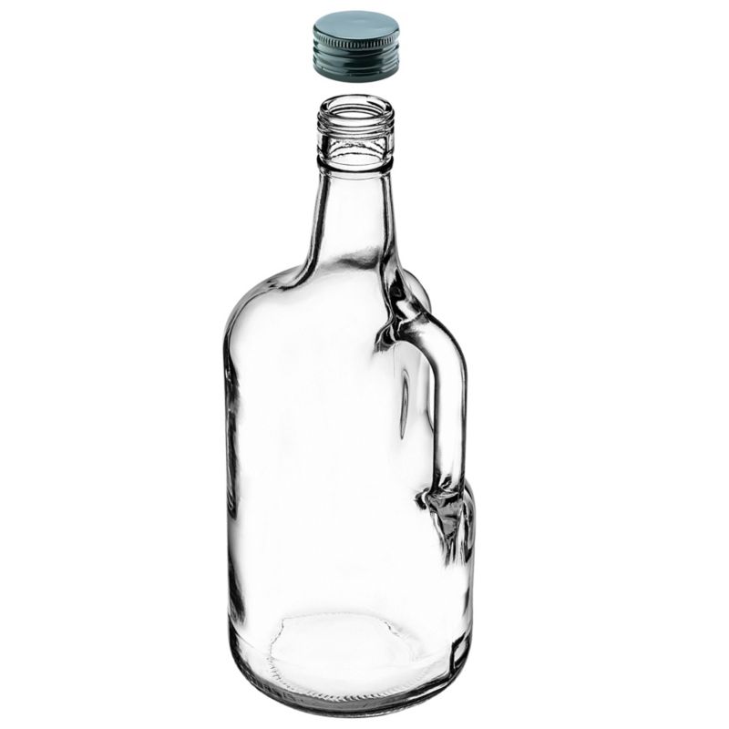 Butelka Kadax Szklana Z Uchem 1750ml Z Zieloną Zakrętką 1 szt