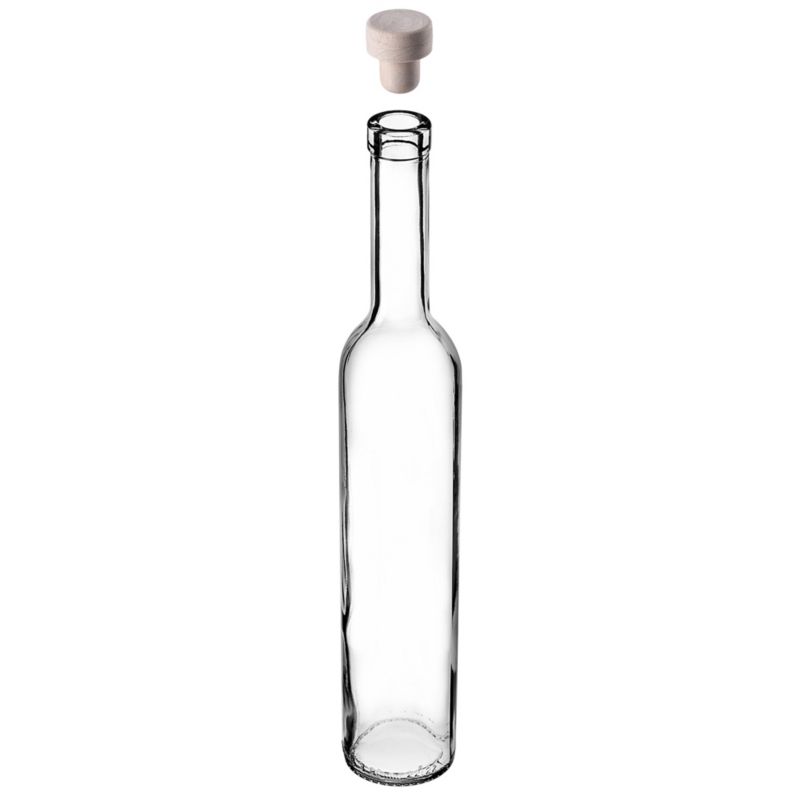 Butelka KADAX z korkiem Turcio 0,5L z korkiem fi19, 6 szt.
