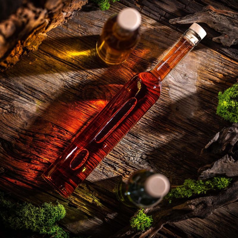 Butelka KADAX z korkiem Turcio 0,5L z korkiem fi19, 6 szt.