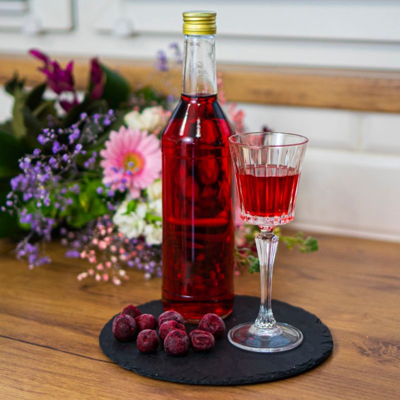 Butelka prosta z zakrętkami 500 ml 8 szt.