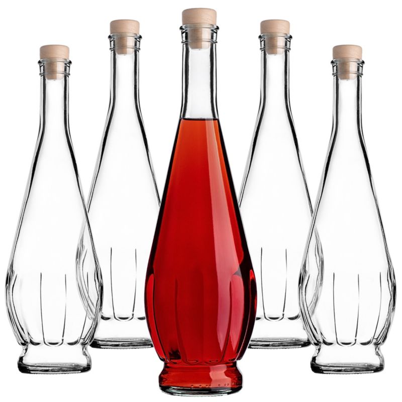 Butelka szklana KADAX na nalewkę Cona z korkiem syntetycznym 750ml 40 szt.