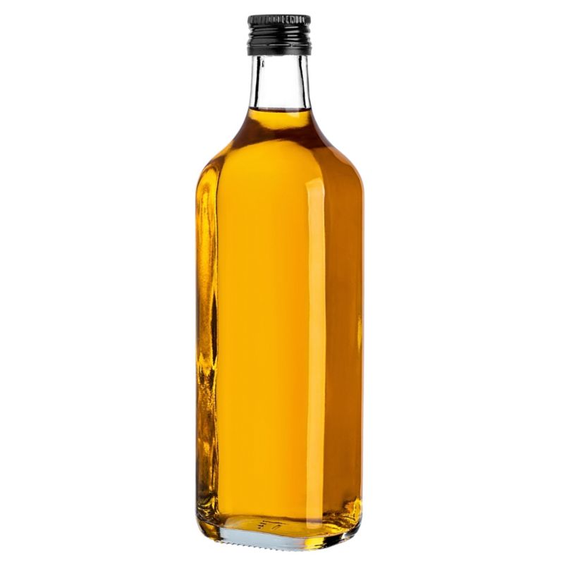 Butelka szklana KADAX na whisky Vigna z czarną zakrętką 500ml 1 szt.