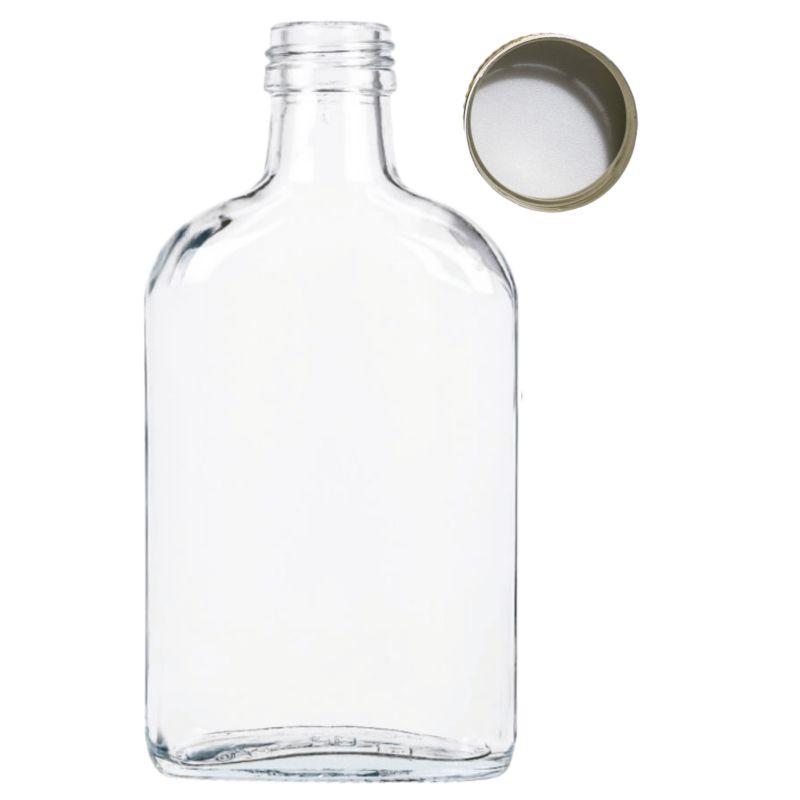 Butelka szklana MODO24 200 ml piersiówka do kieszeni fi 28 z nakrętką PZH 1 szt.