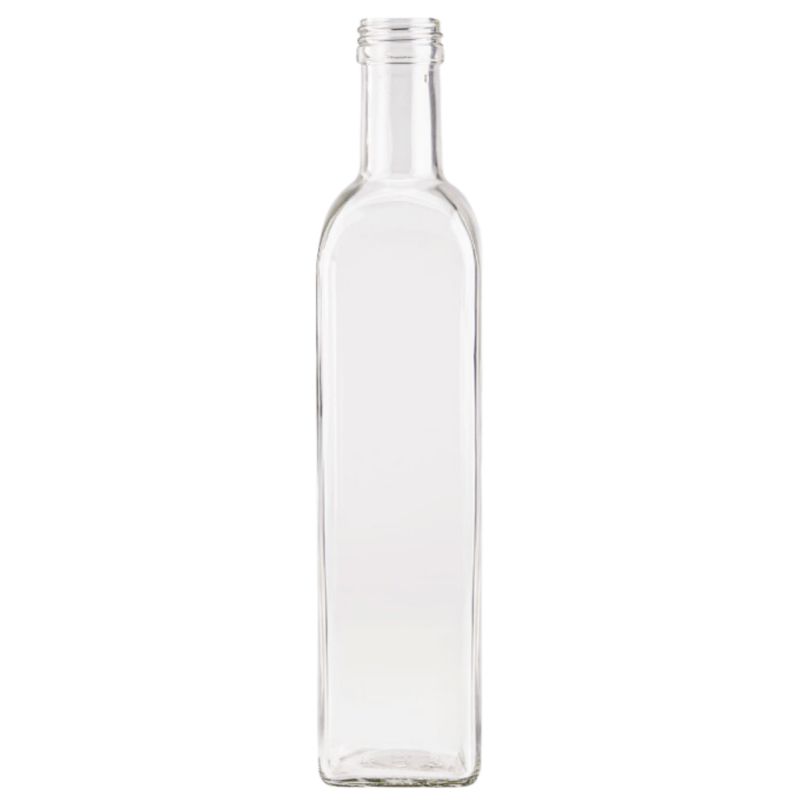 Butelka szklana MODO24 500 ml maraska kwadratowa na soki i olej fi 31 bez nakrętki 1 szt.