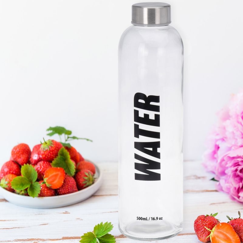 Butelka Szklana na wodę EDANTI 750 ml wzór Water 1 szt.