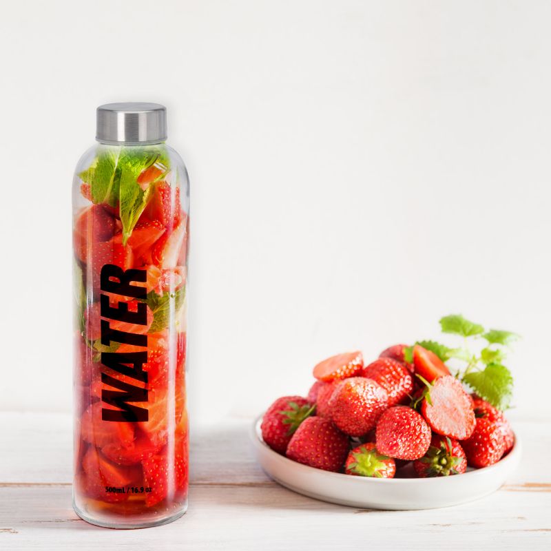 Butelka Szklana na wodę EDANTI 750 ml wzór Water 1 szt.